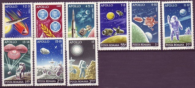 1972 - Programul Apollo, cosmonautica, serie neuzata
